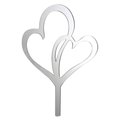 Cakedrake Wedding Love Theme Cake Topper, Double Hearts Reflections-Monogram EACH cake topper decor CD-DCP-38090-EACH